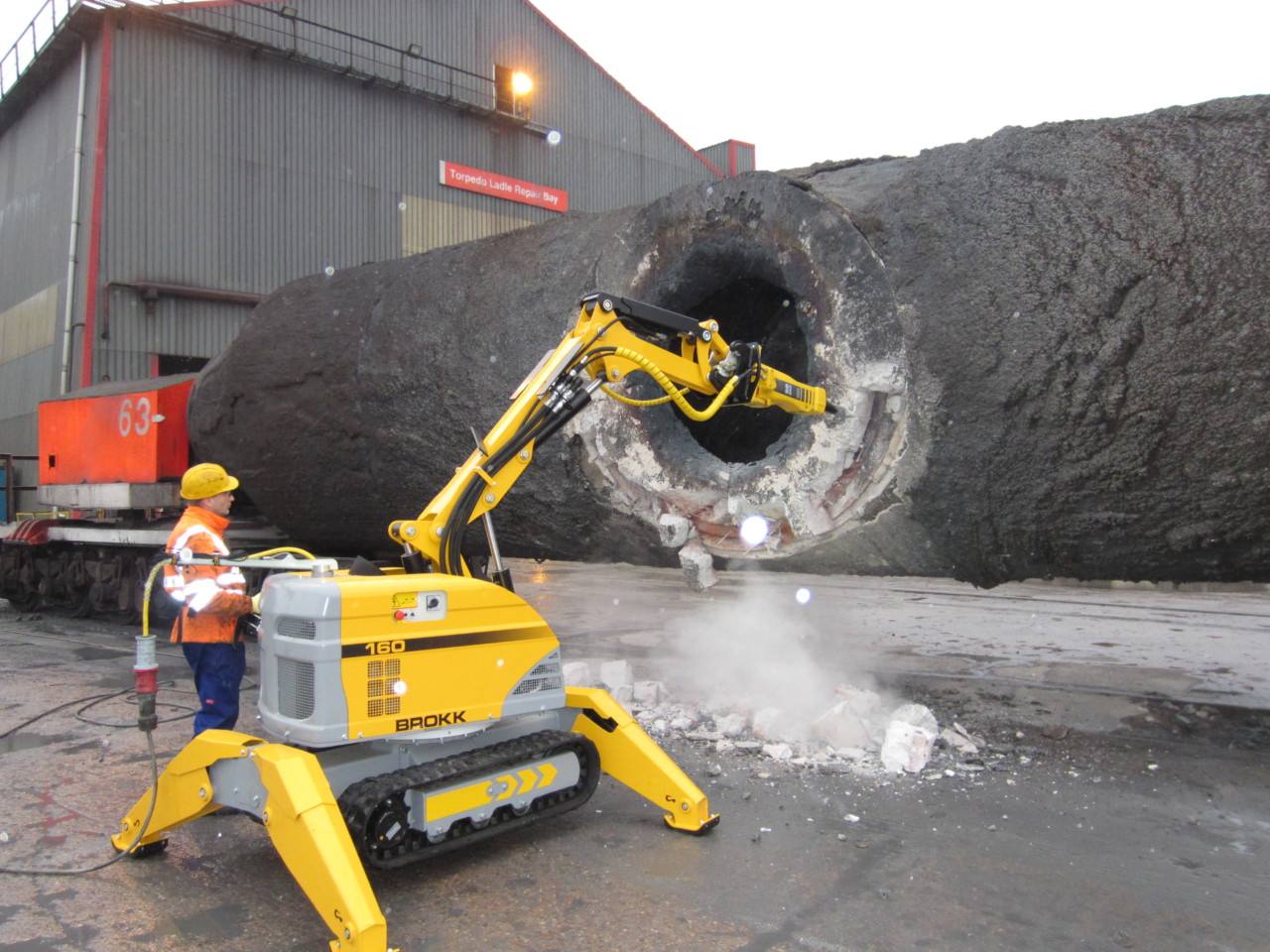 4 Innovative Steel Mill Jobs for Your Brokk Machine