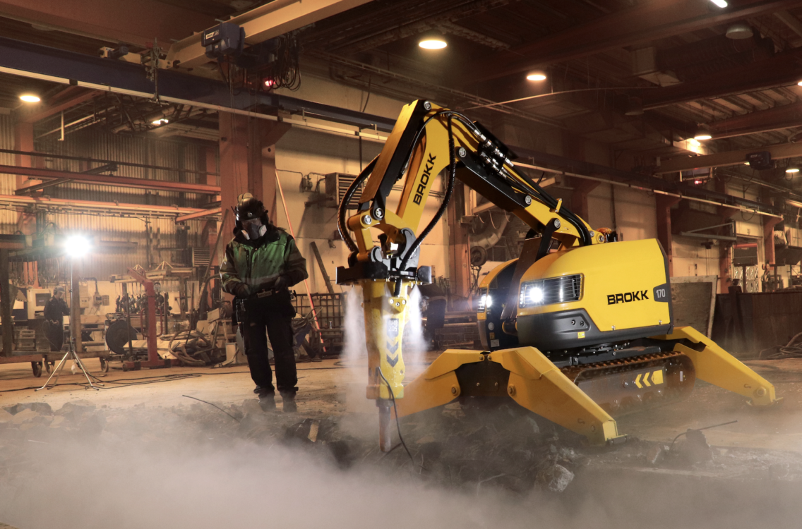 Atomized Water Mist Dust Suppression System - Brokk USA