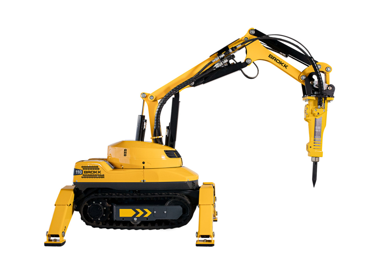 Brokk Heightens Power & Efficiency with Brokk 110 Remote-Controlled Demolition Machine