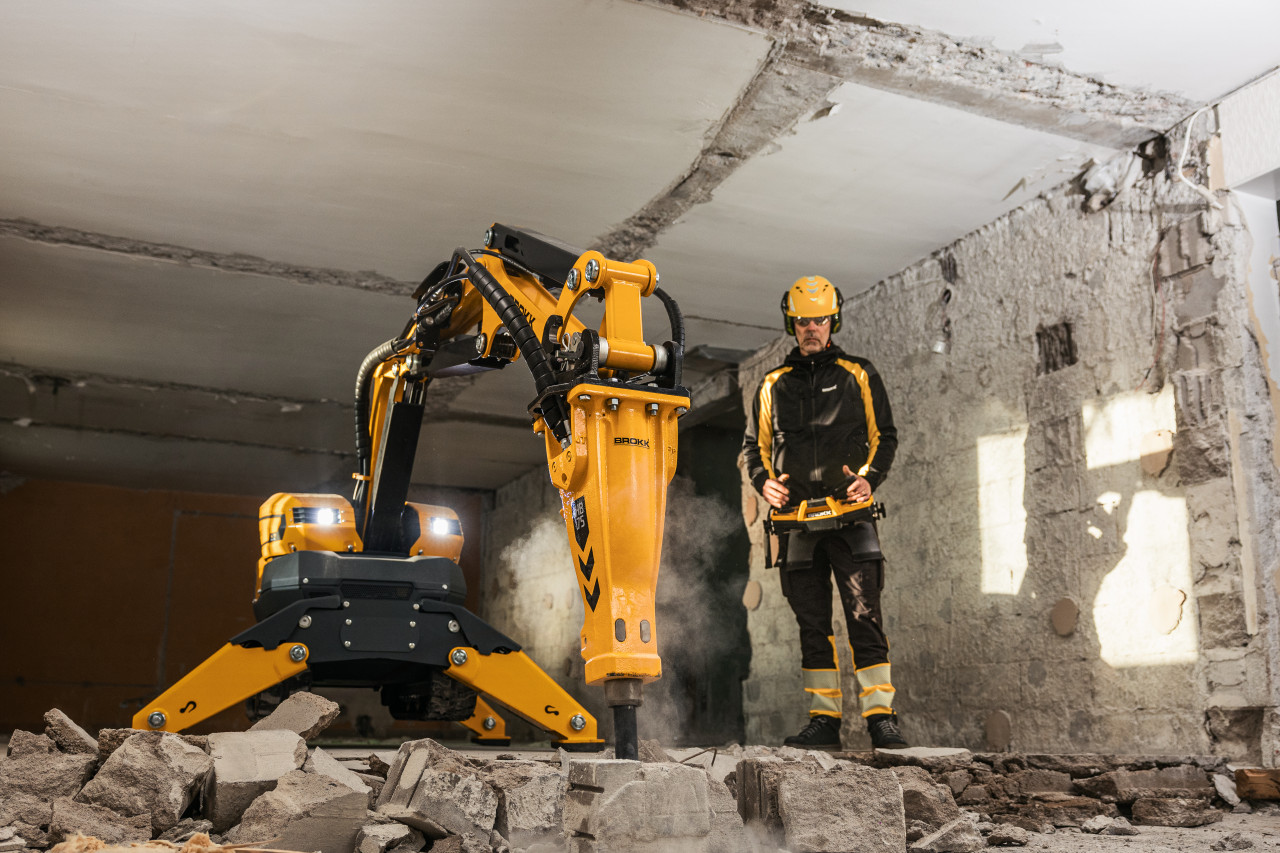 Brokk Offers the Brokk 130⁺ — More Power in Compact Demolition